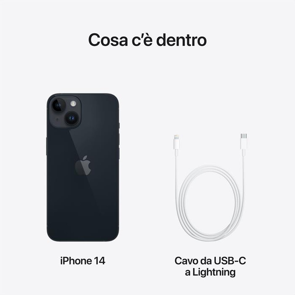 "WIND - 3 - APPLE iPhone 14 256GB-Mezzanotte Nero"