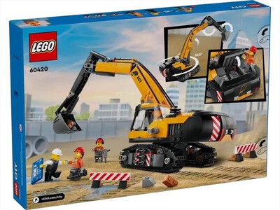 LEGO - ESCAVATORE DA CANTIERE - 60420-Multicolore
