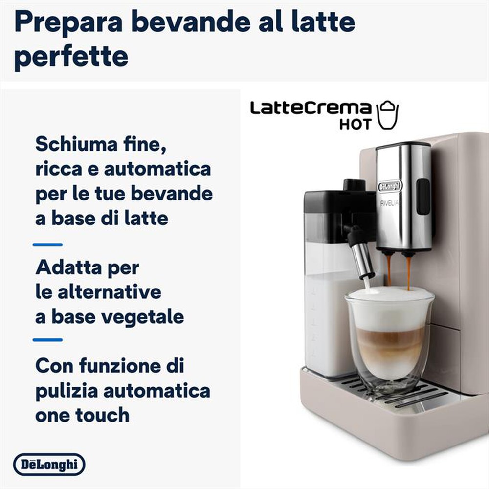 "DE LONGHI - Macchina da caffè automatica RIVELIA EXAM440.55.BG-Beige (sand beige)"