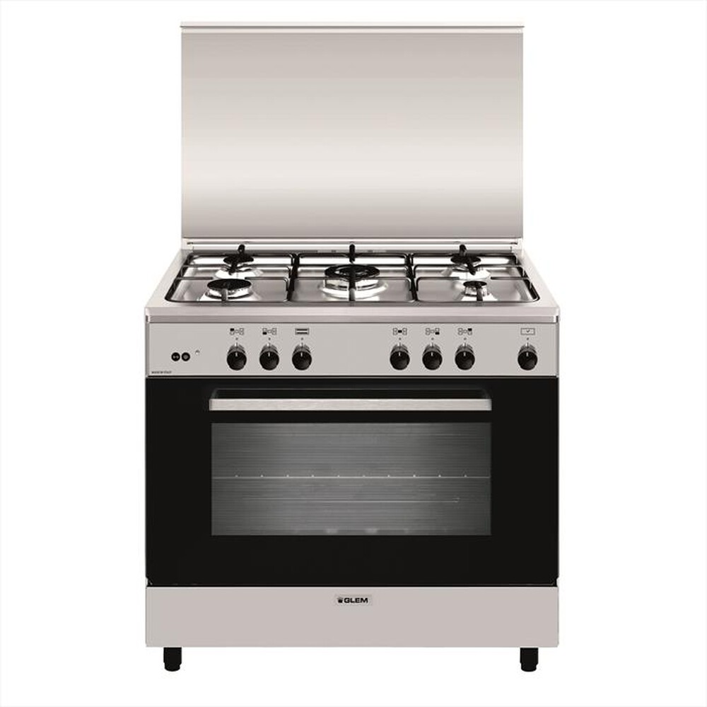 "GLEM GAS - Cucina a gas AN965GI Classe A-inox"