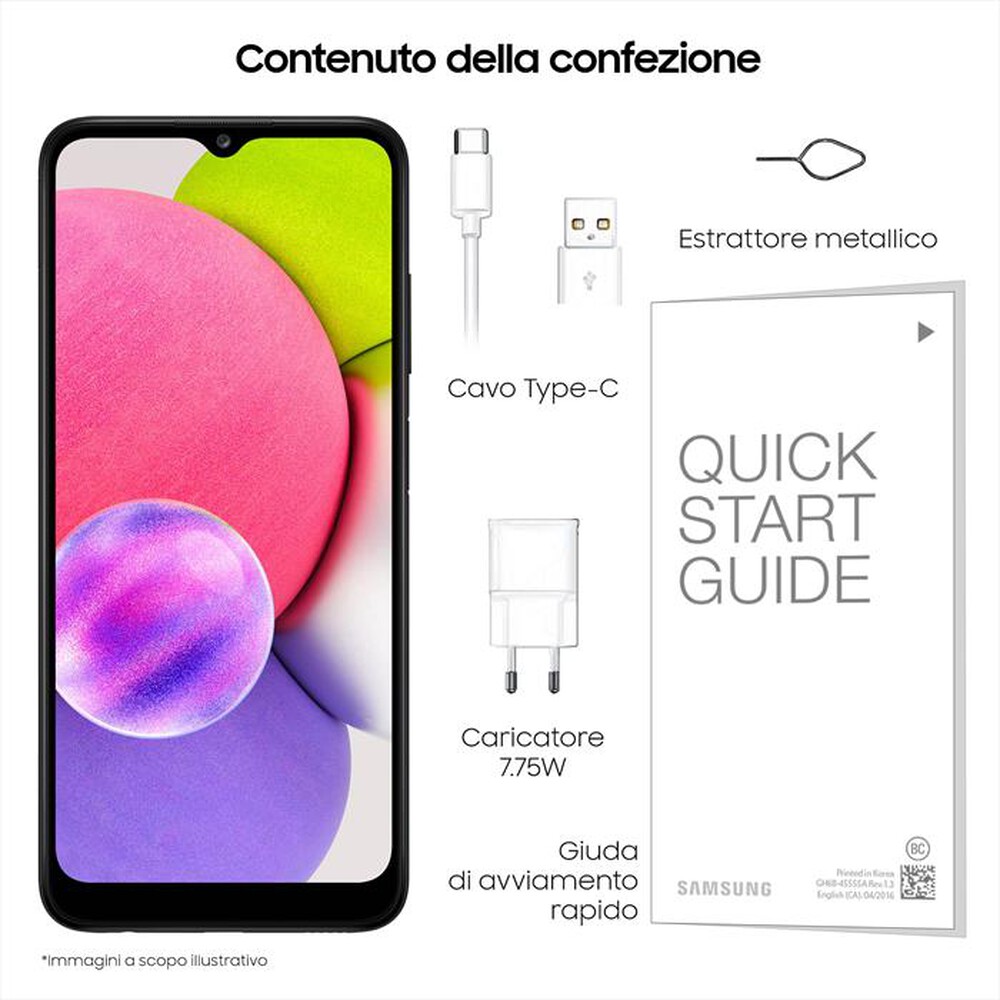 "SAMSUNG - GALAXY A03S-Black"