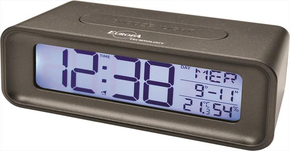 "EUROPA TECHNOLOGY - Sveglia DV-215 LD-ANTRACITE"