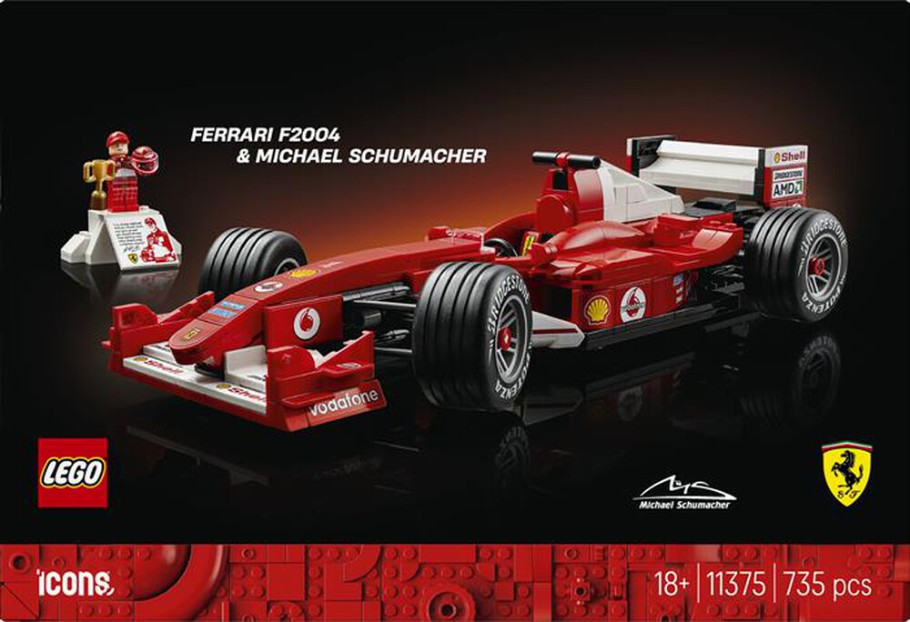 Immagine del prodotto LEGO - ICONS Ferrari F2004 e Michael Schumacher - 11375