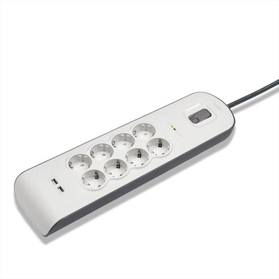 BELKIN - Protezione dalle sovratensioni con 8 prese-Bianco