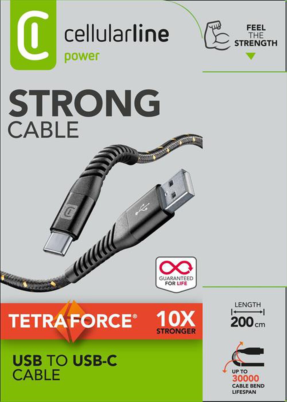 CELLULARLINE - TETRACABTYC2MK-Nero