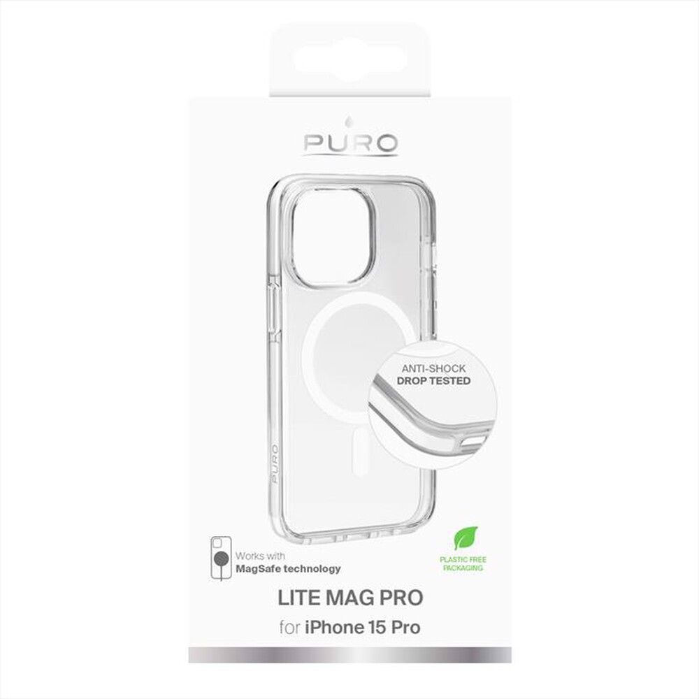 Immagine del prodotto PURO - Cover PUIPC15P61LITEMPWHI per iPhone 15 Pro-Trasparente