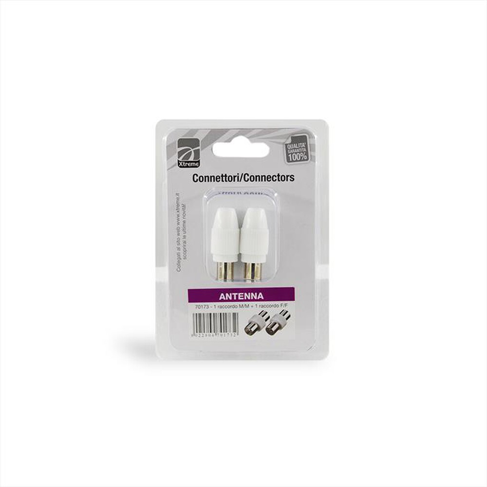 "XTREME - 2 CONNETTORI  ANTENNA-BIANCO"