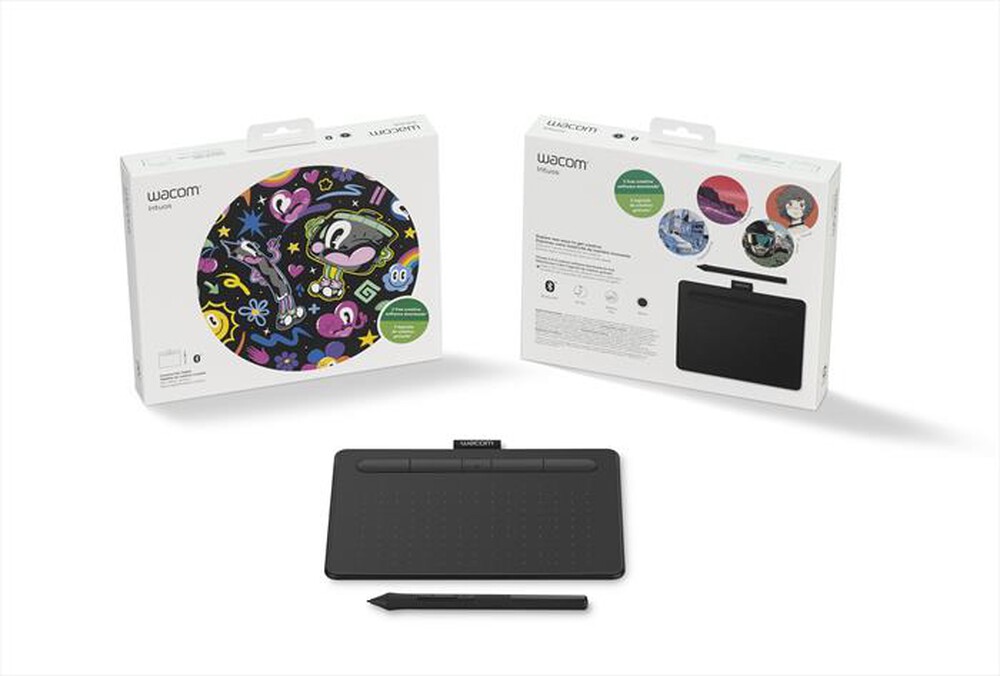 "WACOM - INTUOS SMALL BLUETOOTH BLACK-Nero"