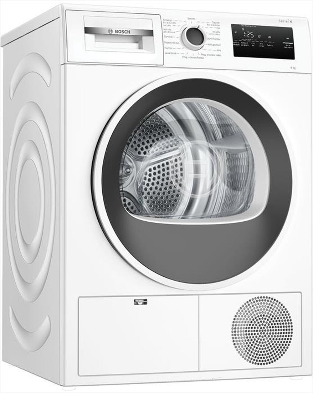 "BOSCH - Asciugatrice SERIE 4, 8 KG CLASSE A++ WTH85208II-Bianco"
