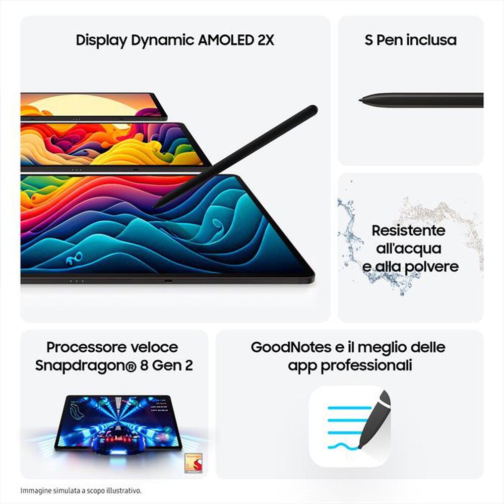 Immagine del prodotto SAMSUNG - Galaxy Tab S9 Wi-Fi (8GB / 128GB)-Graphite
