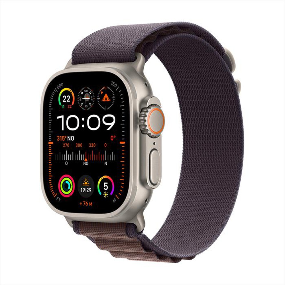"APPLE - Watch Ultra 2 GPS + Cellular Cassa 49mm - Large-Indigo Alpine Loop"