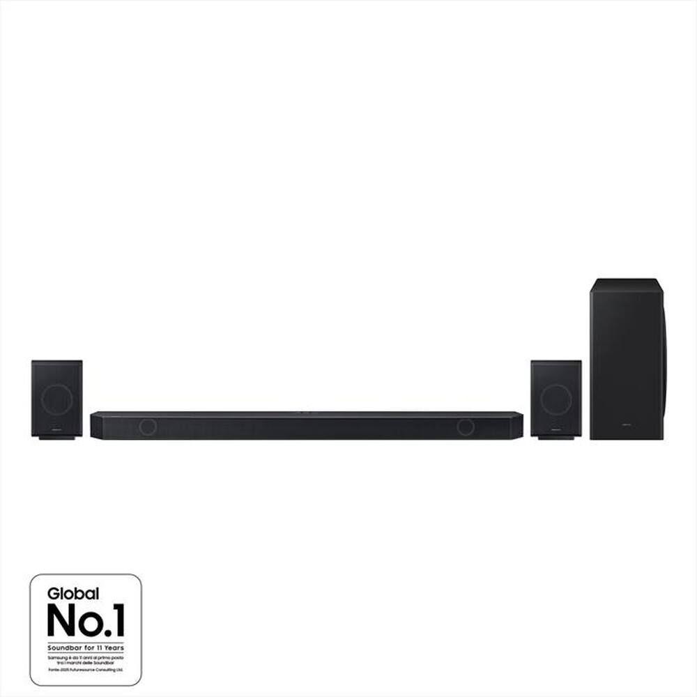 "SAMSUNG - Soundbar HW-Q930D/ZF, 9.1.4 CANALI, 540W, 2024-TITAN BLACK"