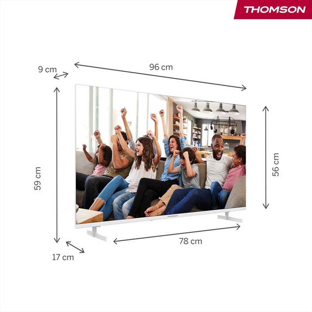 "THOMSON - Smart TV LED UHD 4K 43\" 43UG4S14W-Bianco"