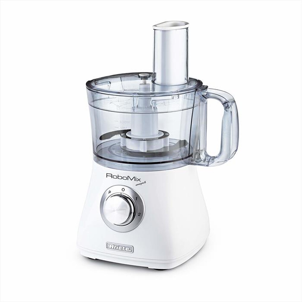 ARIETE - 1769 Robomix Compact Robot da cucina 2L-Argento, Translucent, Bianco