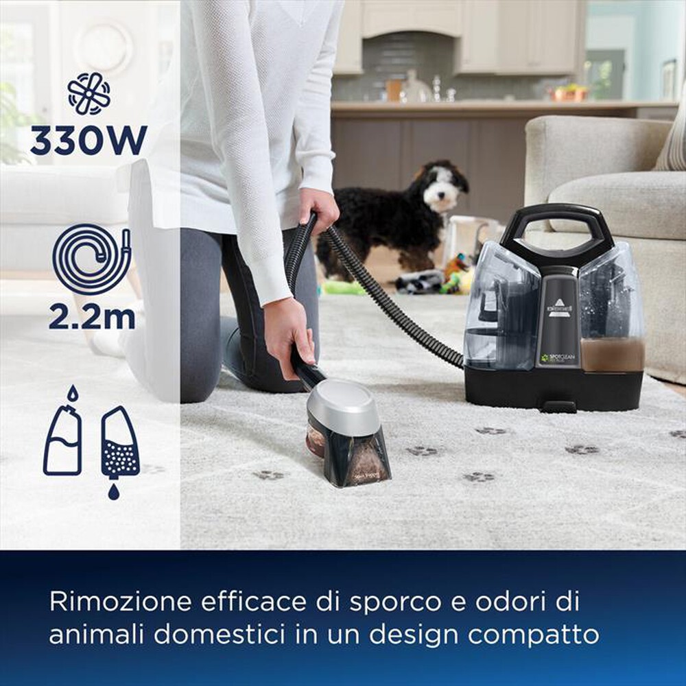 "BISSELL - Aspirapolvere a bidone 37241-Nero"