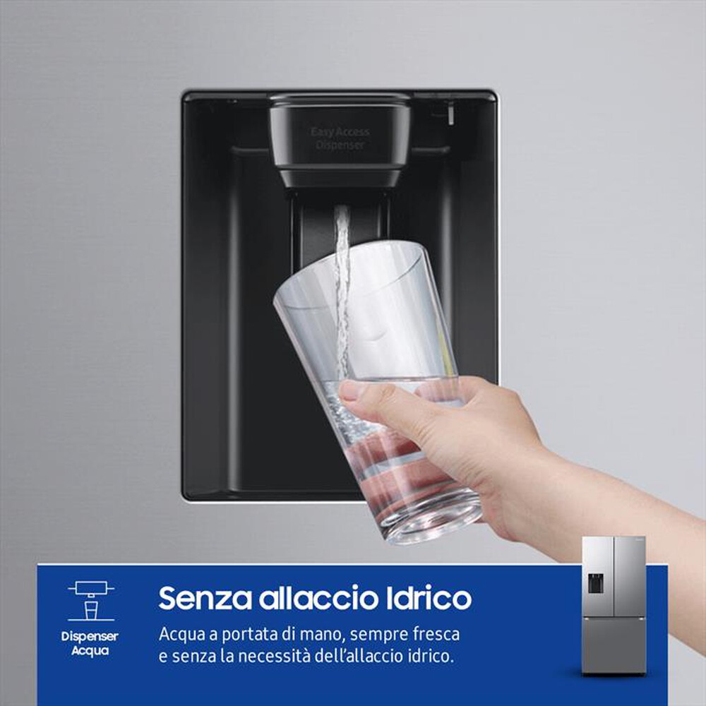 "SAMSUNG - Frigorifero 3 porte RF50C530ES9/EF Classe E 495 lt-METAL INOX"