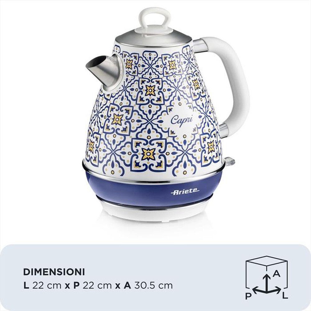 Immagine del prodotto ARIETE - 2869/0C Bollitore elettrico Capri-Blue,Multicolour