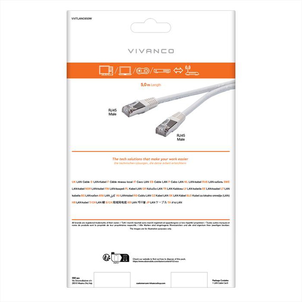 Immagine del prodotto SBS - Cat6 network cavo F/UTP-Bianco