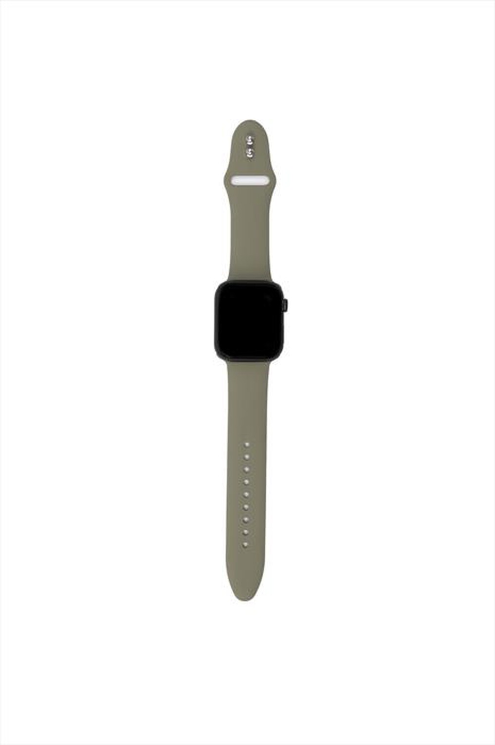 "AAAMAZE - CINTURINO IN SILICONE PER APPLE WATCH 42/44 MM-KHAKI VERDE"