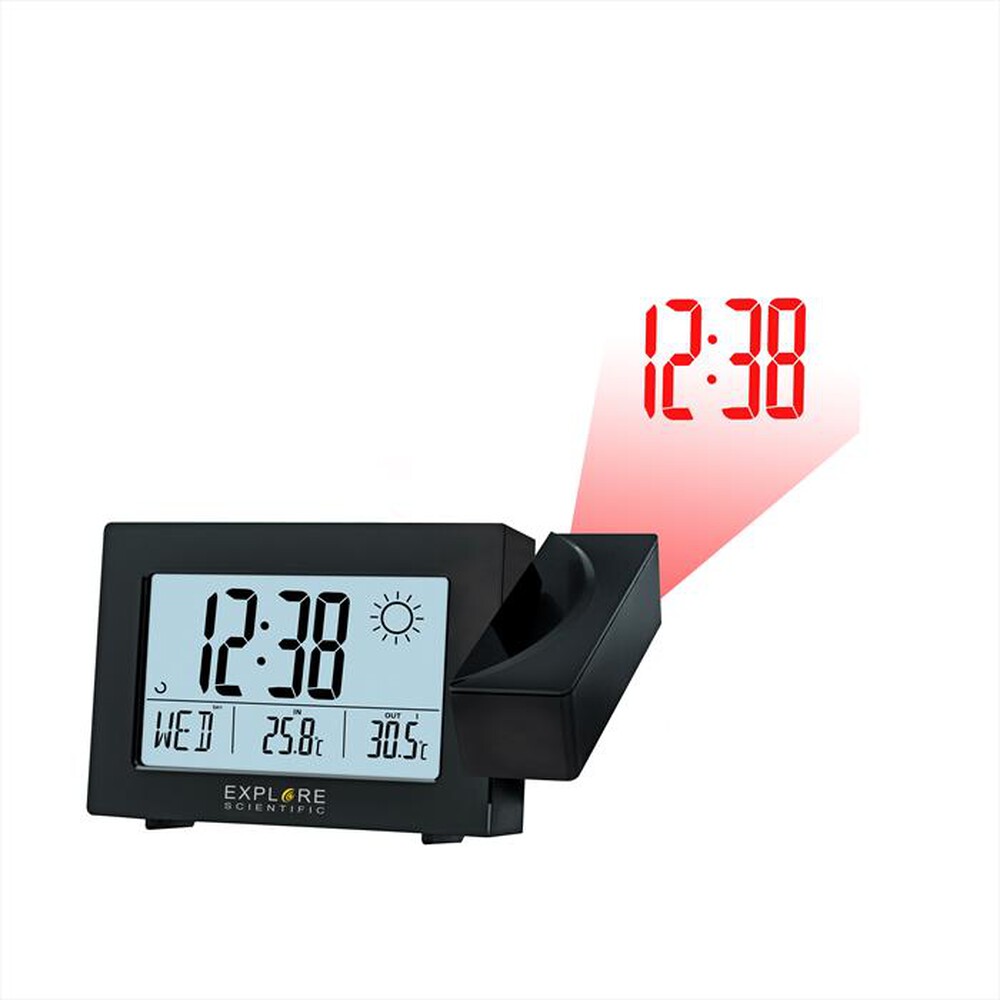 "EXPLORE SCIENTIFIC - RPW3008 OROLOGIO CON PROIEZIONE & PREVISIONI-Black"