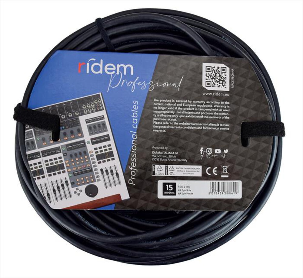 "RIDEM - Cavo professionale RDM C110-Nero"