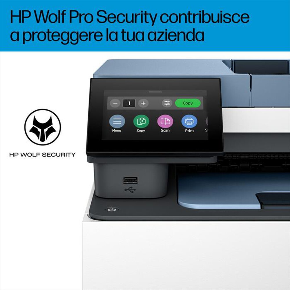"HP - Multifunzione COLOR LASERJET PRO 3302FDW-Bianco, Blue"
