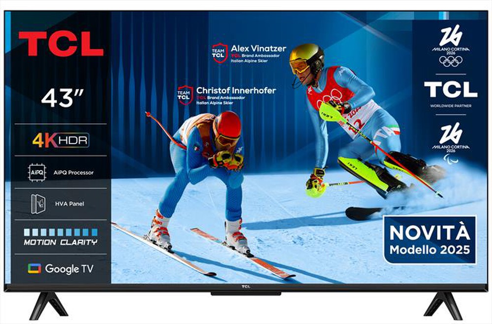 TCL - Smart TV LED UHD 4K 43" 43P69K-Nero