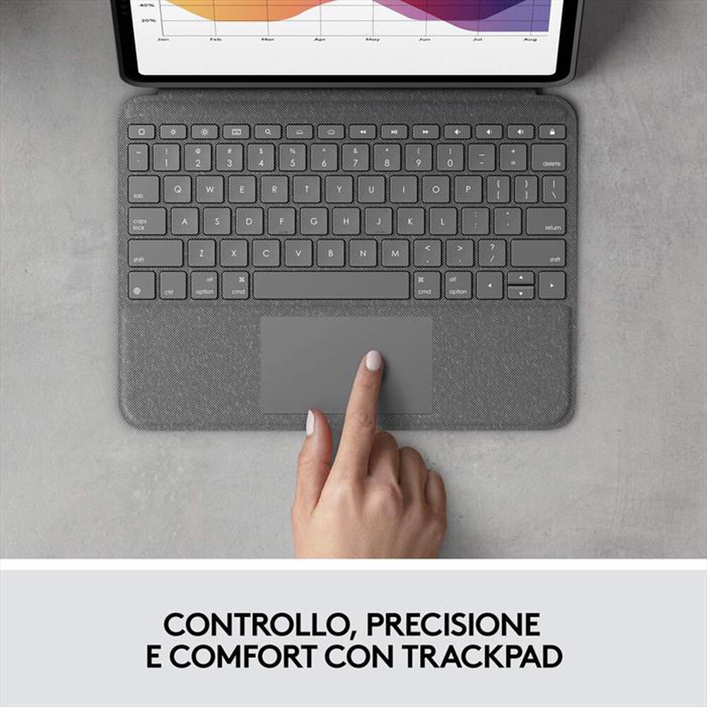 Immagine del prodotto LOGITECH - Folio Touch for iPad Air (4th generation)  - OXFOR-Oxford Grey