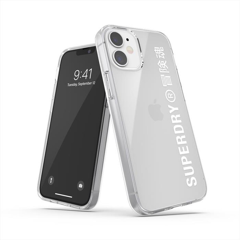 "SUPERDRY - 42596 SUPERDRY COVER IPHONE 12/12 PRO-TRASPARENTE / TPU e PC"