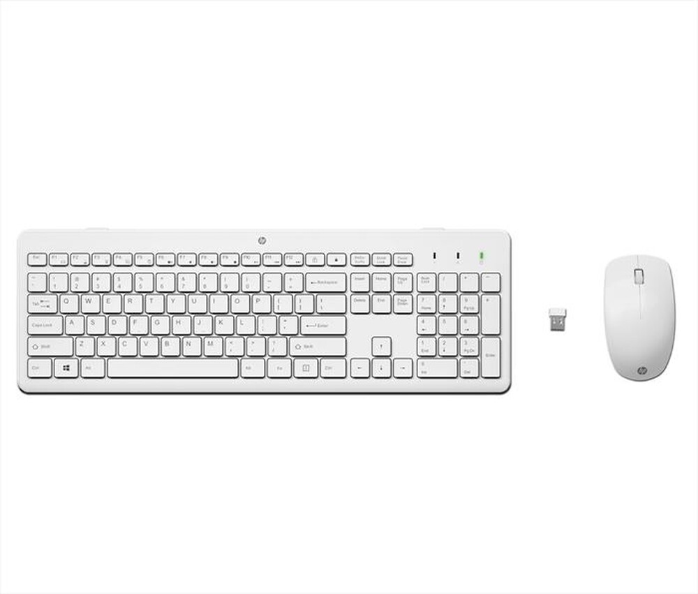 "HP - TASTIERA E MOUSE WIRELESS 230-Bianco"