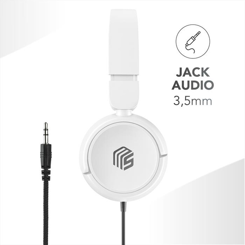 Immagine del prodotto CELLULARLINE - Cuffie a padiglione chiuso MUSICSOUNDFULLCW-Bianco