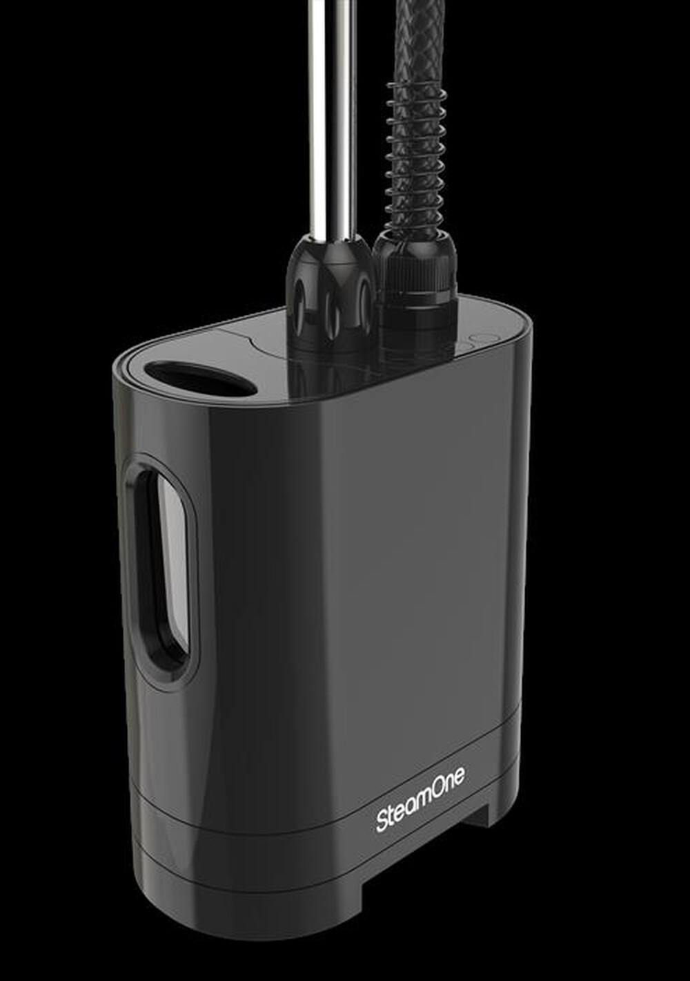 "STEAMONE - HU190GB STIRO VERTICALE-Nero lucido"
