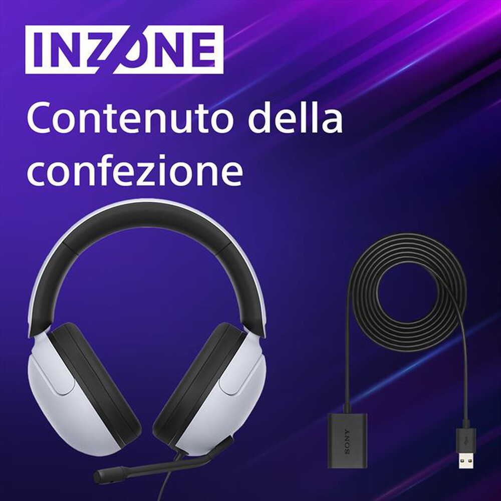 "SONY - Cuffie Gaming MDRG300W.CE7-Bianco"