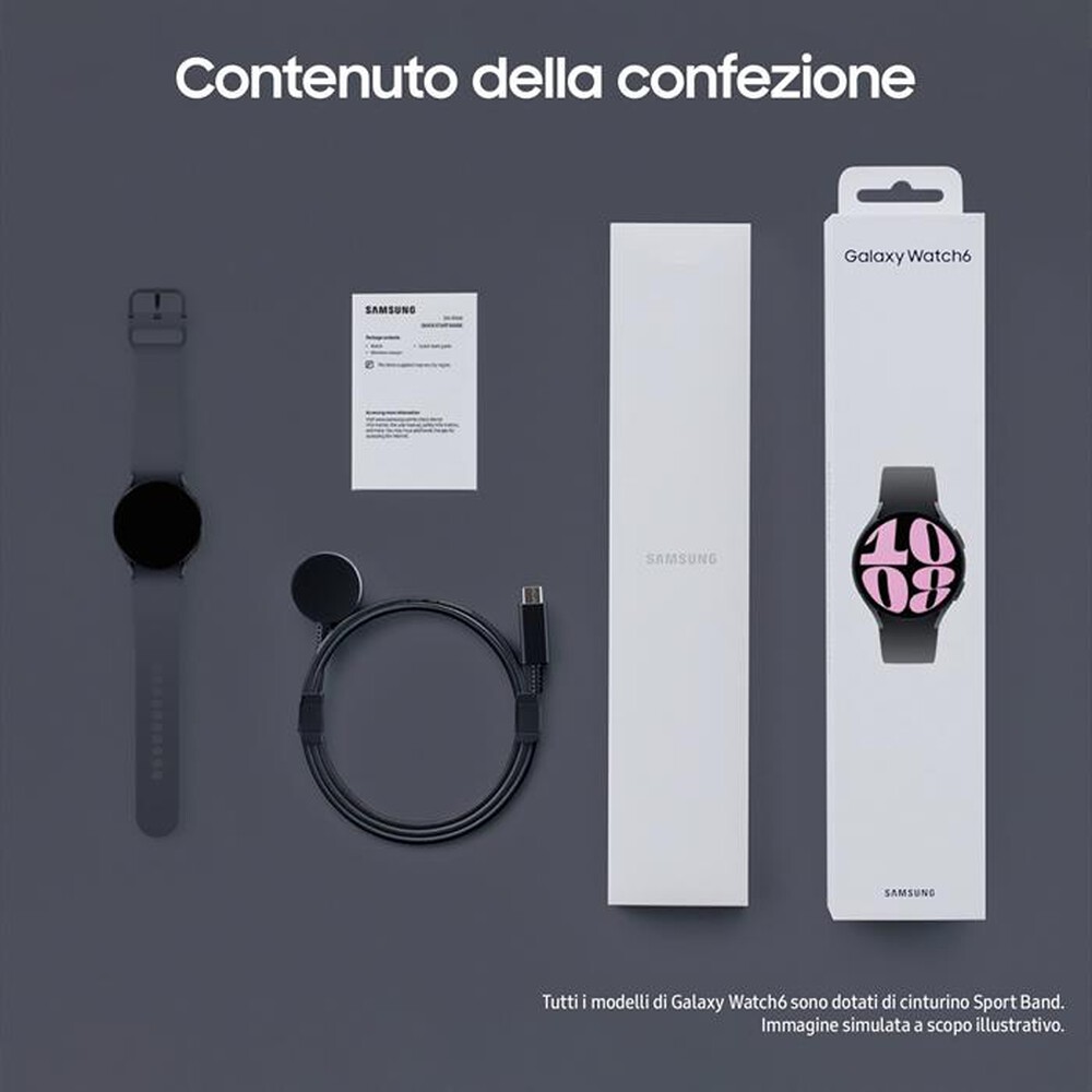 "SAMSUNG - Galaxy Watch6 40mm-Graphite"