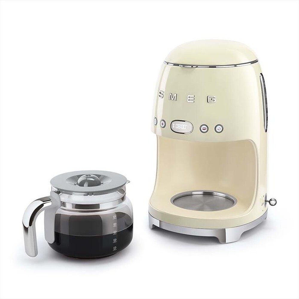 "SMEG - Macchina da Caffè Filtro 50's Style – DCF02CREU-panna"
