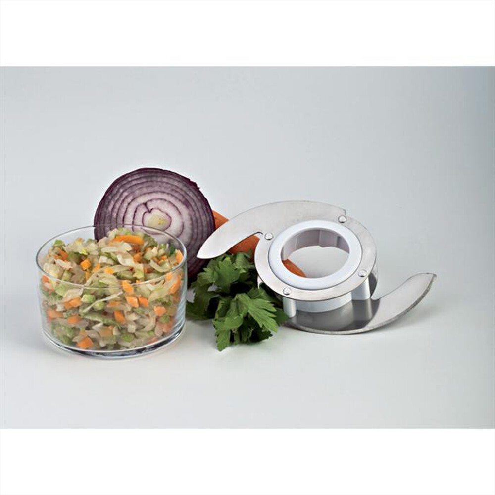 "ARIETE - 1769 Robomix Compact Robot da cucina 2L-Argento, Translucent, Bianco"