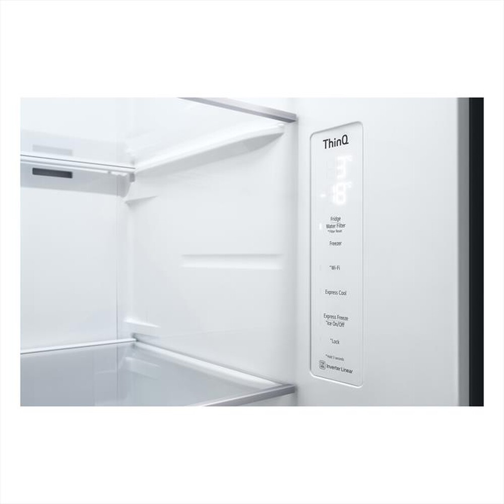 "LG - Frigorifero side by side GSXV80PZLE Classe E 635 l-Inox"