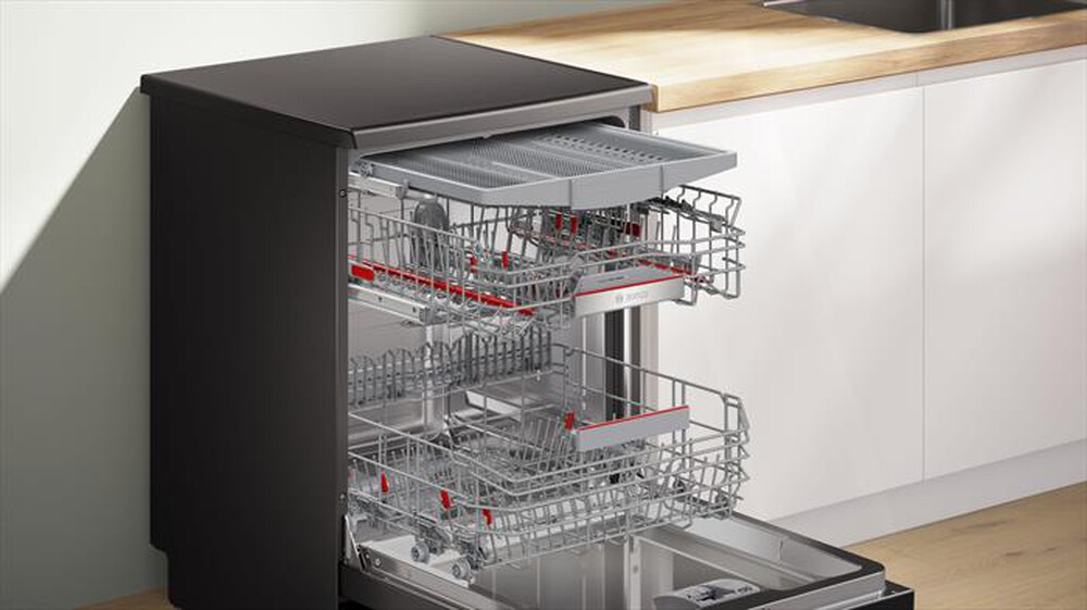 "BOSCH - Lavastoviglie SMS6ECC12E Classe A 14 coperti-Acciaio nero anti-impronta"