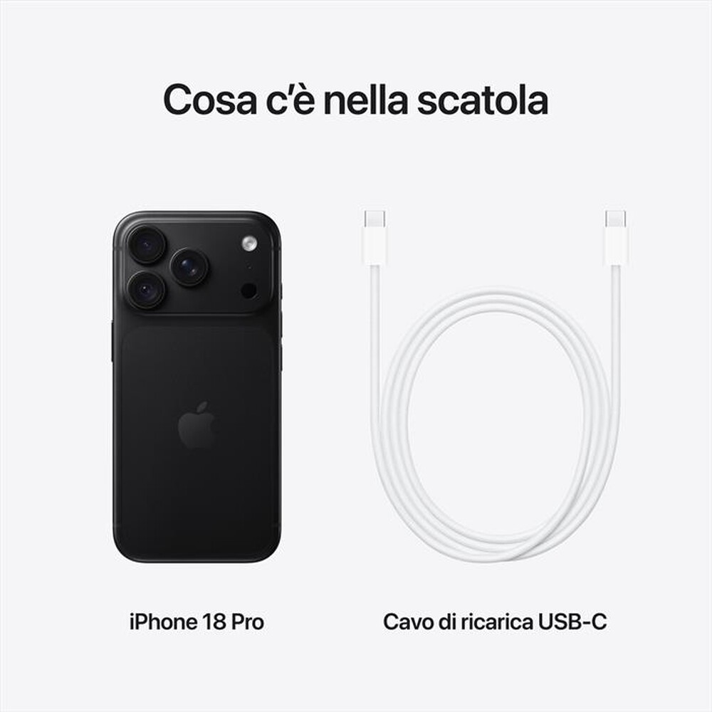 Immagine del prodotto APPLE - iPhone 18 Pro 2TB-Nero