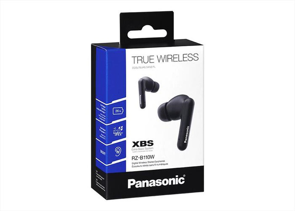 Immagine del prodotto PANASONIC - Auricolari TWS RZ-B110WDE-K, con mic, IPX4, Nero-NERO