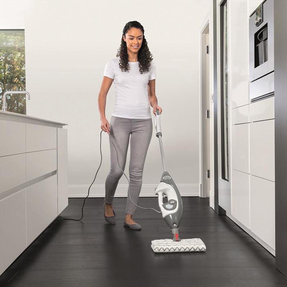 "SHARK - Pulitore vapore 2in1: Scopa & Pulitore S6005EU-Bianco"