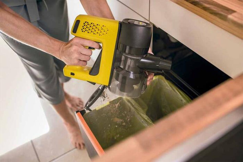 "KARCHER - Scopa elettrica VC 4 Cordless myHome-Nero/Giallo"