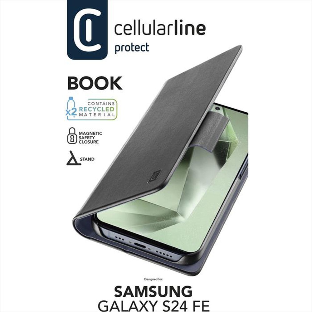 "CELLULARLINE - Cover BOOK per Samsung Galaxy S24 FE-Black"