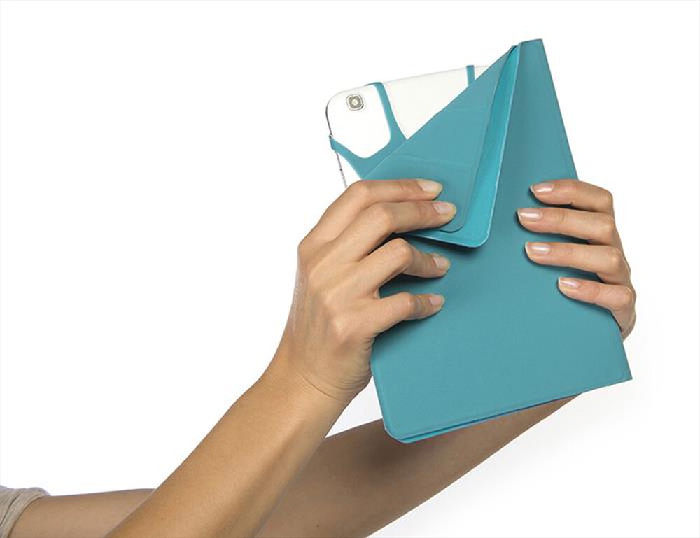 "TUCANO - Piega - custodia univ. tablet da 8\"-Azzurro"