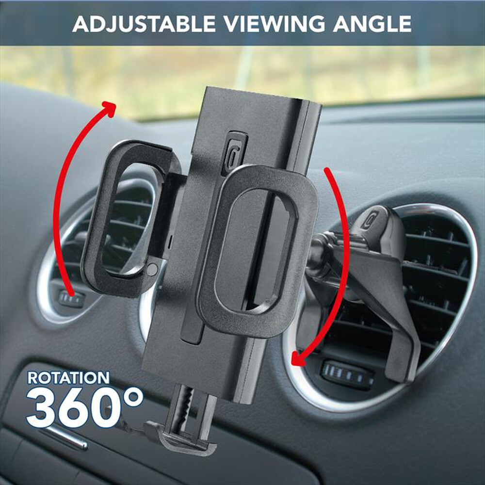 Immagine del prodotto CELLULARLINE - Supporto da auto per bocchette HUGHOLDERVENTK-Nero