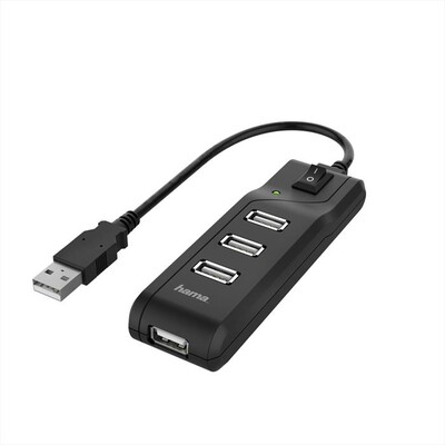 HAMA - ADATTATORE DA TAVOLO USB 2.0-Nero