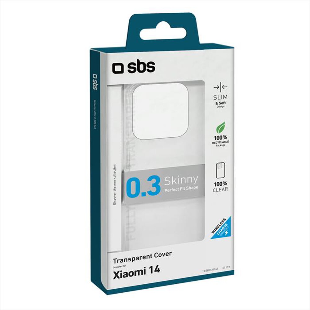 "SBS - Cover Skinny TESKINXI14T per Xiaomi 14-Trasparente"