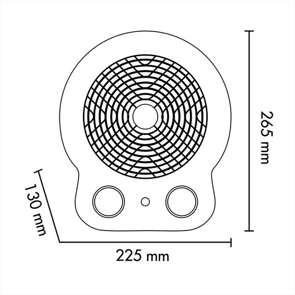 Immagine del prodotto ARGO - Termoventilatore DORI NIGHT-Blu