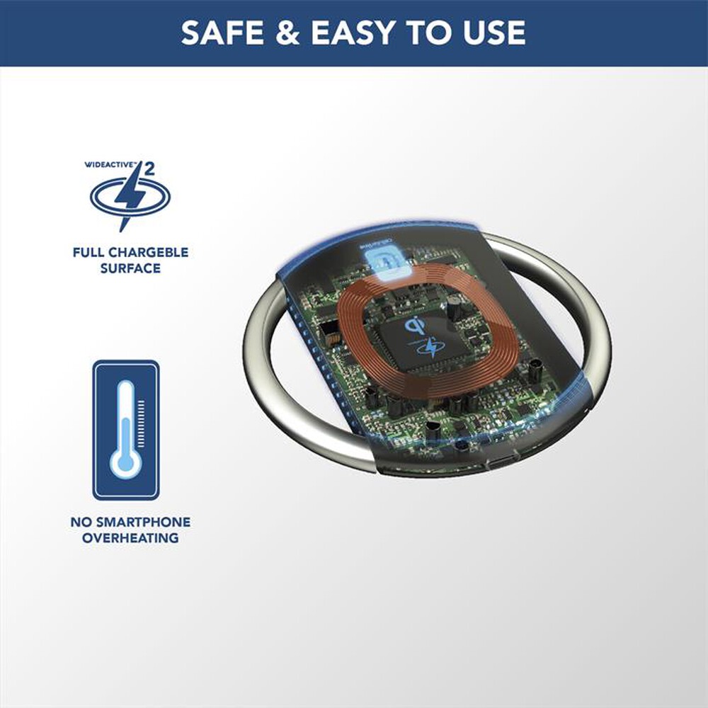 Immagine del prodotto CELLULARLINE - Caricatore da rete ARENA 15W WIRELESS CHARGER-Black