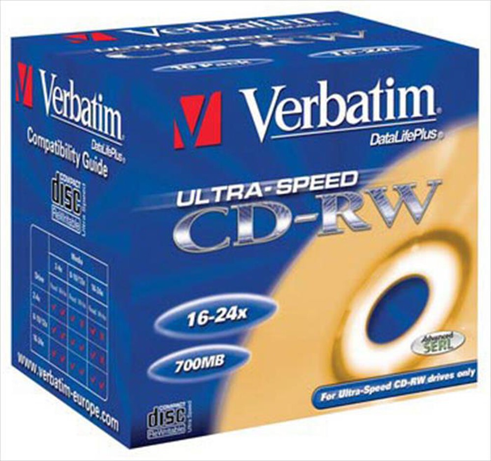 "VERBATIM - CD-RW 10pz 24x"